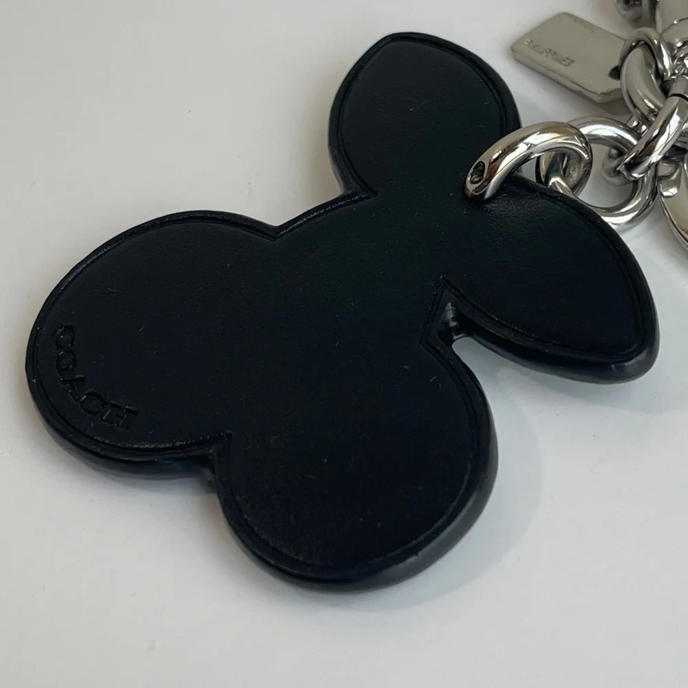 COACH Cherry Leather Bag Charm Key Fob